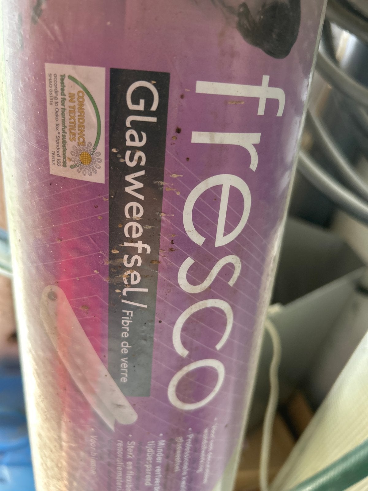 2 rollen Fresco glasweefsel behang (25m per rol), Overige merken, Wit, Structuur, Modern