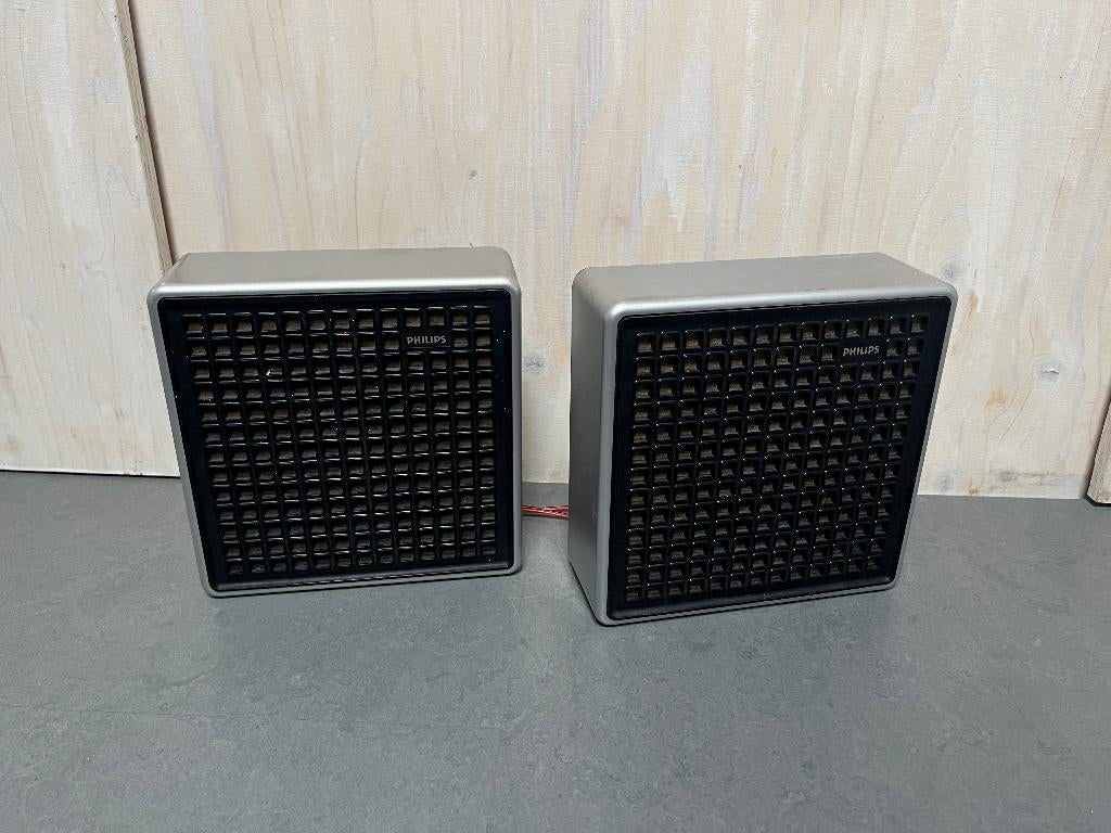 Vintage Philips compacte luidsprekers 1970s, Philips, Overige typen, Ophalen of Verzenden, Zo goed als nieuw
