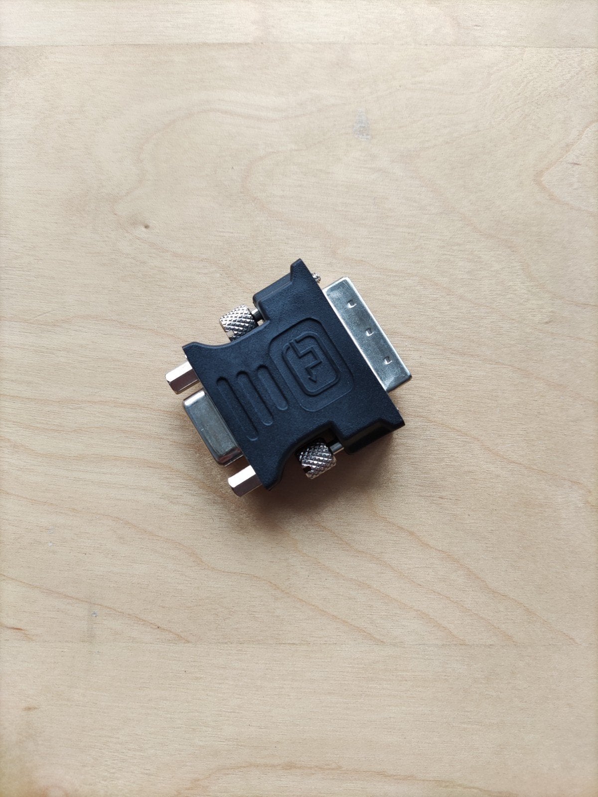 DVI naar VGA Adapter - Zwart, Ophalen of Verzenden, Zo goed als nieuw, Minder dan 2 meter, Overige kabels