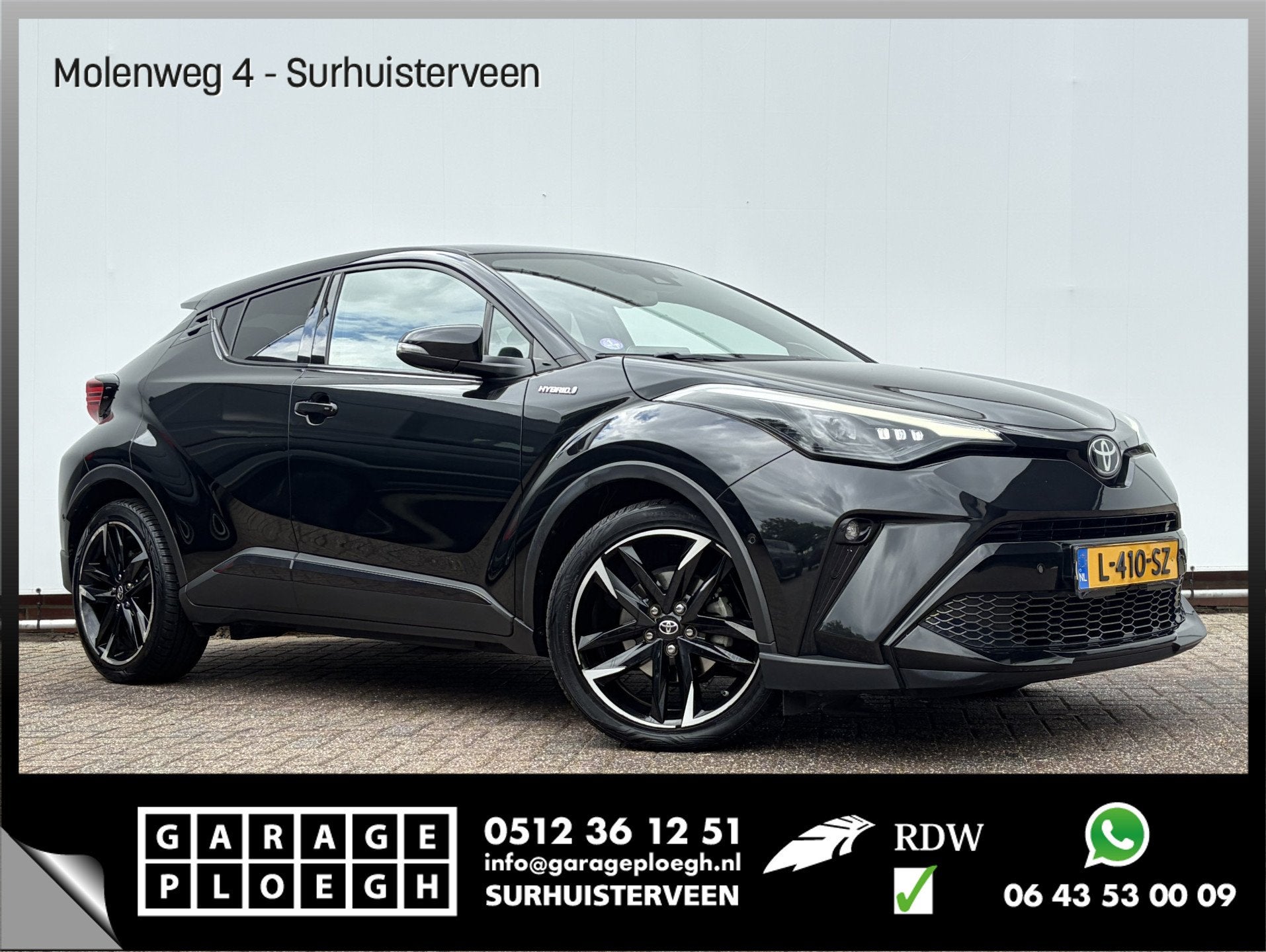 Toyota C-HR 2.0 Hybrid GR-Sport JBL Camera Alcantara Stoelve, Auto's, Automatische klimaatregeling, Euro 6, 4 cilinders, Zwart