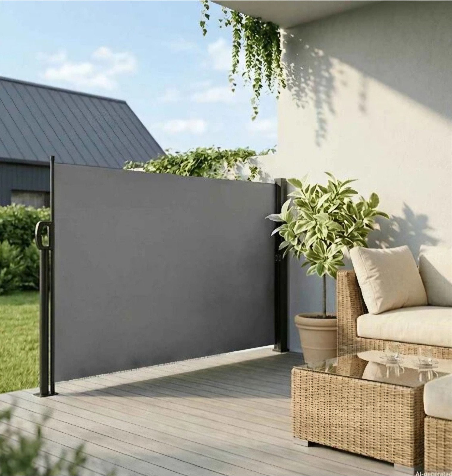 BOis le duc uitschuifbaar terrasscherm  windscherm, Tuin en Terras, Tuinschermen, Ophalen, Nieuw, 200 cm of meer, 150 tot 200 cm
