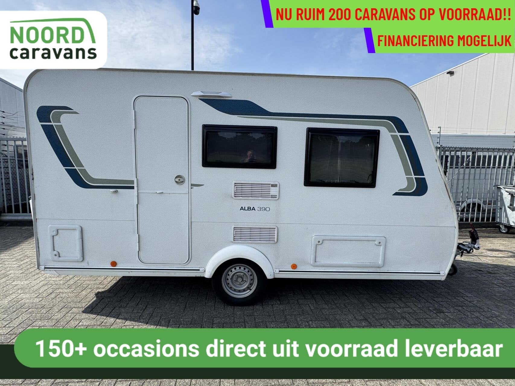 CARAVELAIR ALBA 390, LICHTGEWICHT,DWARSBED,TREINZIT,VOORTENT, Caravans en Kamperen, Caravans, Hordeur, Bedrijf, 750 - 1000 kg