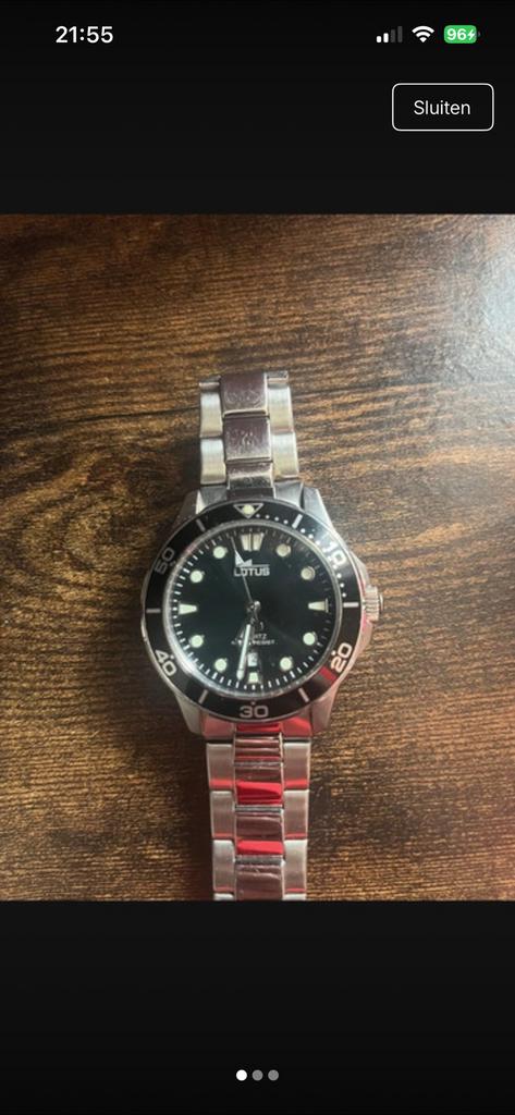 Heren horloge, Ophalen of Verzenden, Zo goed als nieuw, Staal, Overige merken