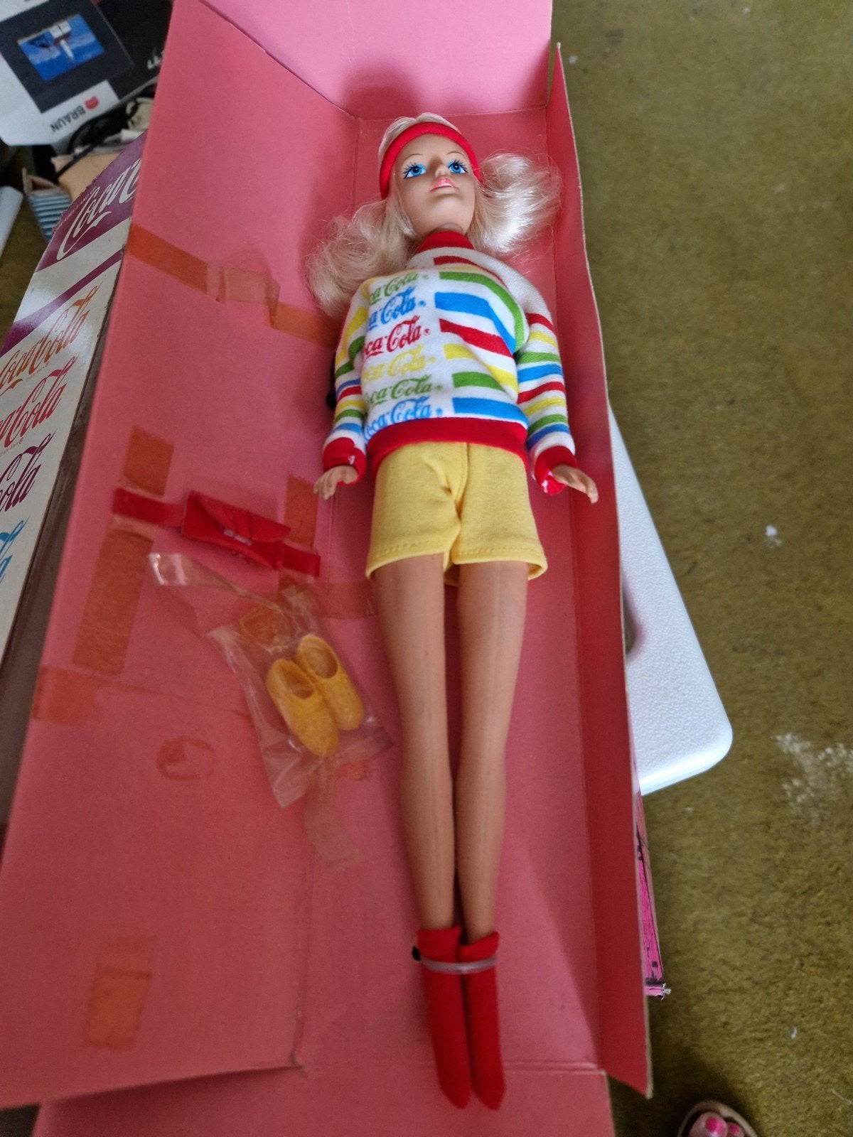 Vintage Coca-Cola Active Sportswear Barbie Pop(Nieuw in doos, Ophalen of Verzenden, Nieuw, Barbie