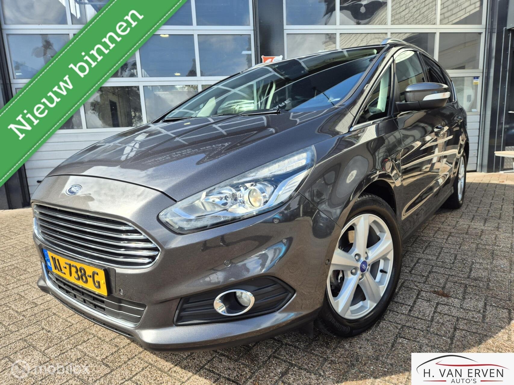 Ford S-Max 1.5 Titanium 7p. 1E EIGENAAR NAVI PDC 18" NAP, Auto's, Ford, Voorwielaandrijving, 15 km/l, 1498 cc, Euro 6