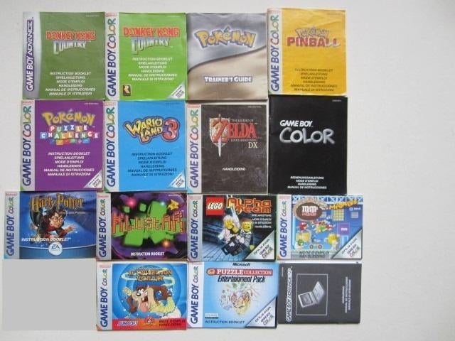 Nintendo boekjes Gameboy Game Boy * Classic Color Advance, Spelcomputers en Games, Games | Nintendo Game Boy, Overige genres, 1 speler