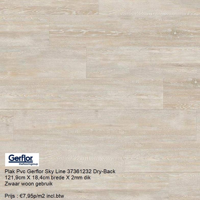 Plak Pvc €7,95p/m2 Sky Line Beige Zwaar woon gebruik, Ophalen, 75 m² of meer, Beige, Nieuw