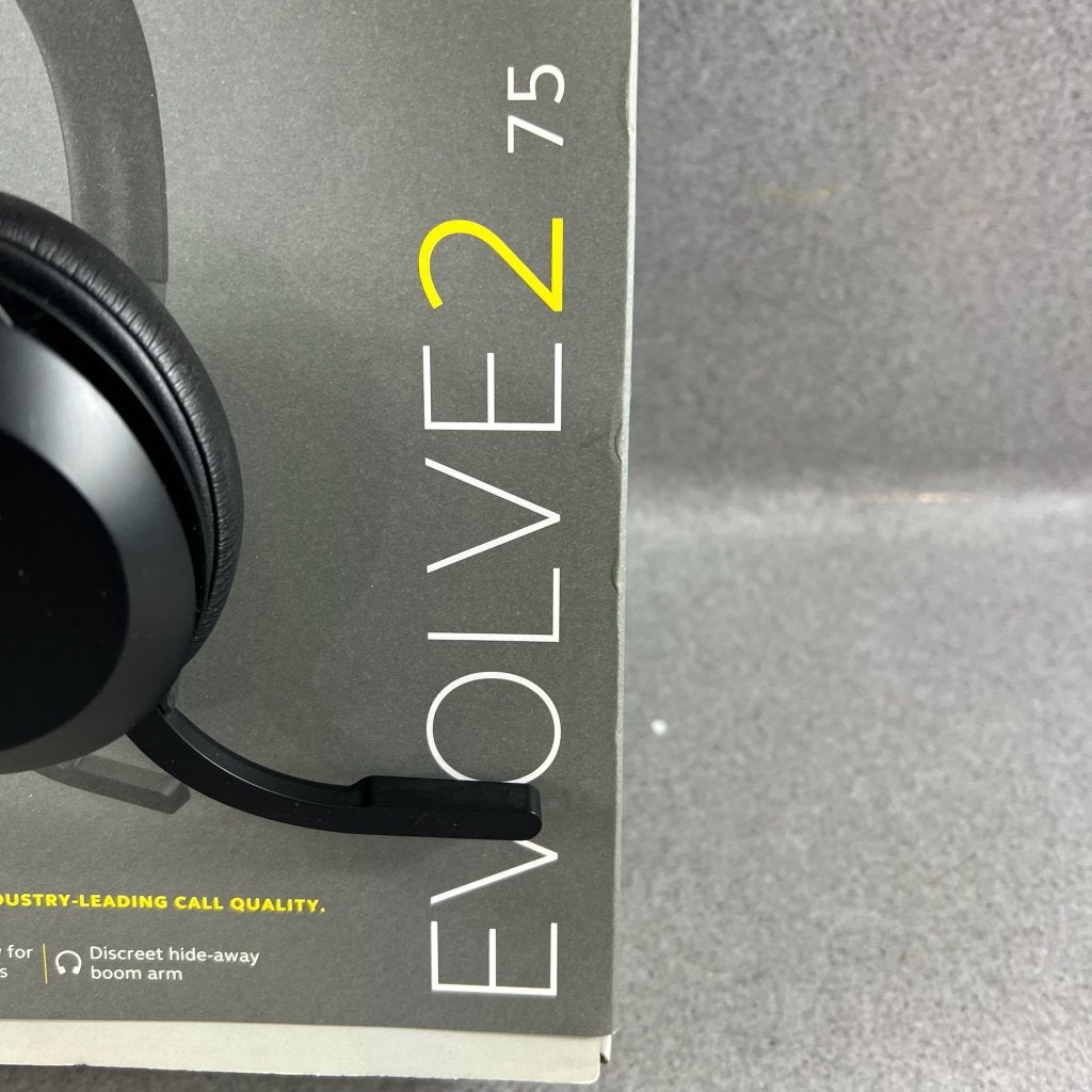 Jabra Evolve 2 - 75 koptelefoon | in doos | USB C | 414334, On-ear, Ophalen of Verzenden, Zo goed als nieuw, Jabra