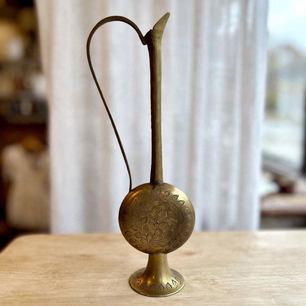 Vintage Indiase Messing  Aftaba Schenkkan 23,5 cm, Ophalen of Verzenden