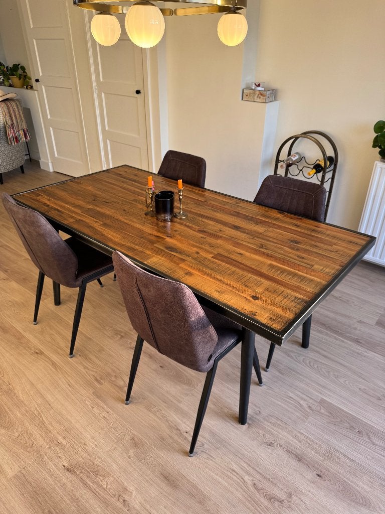 Moderne eettafel / dinertafel Maxfurn, Ophalen, 50 tot 100 cm, Overige houtsoorten, 150 tot 200 cm