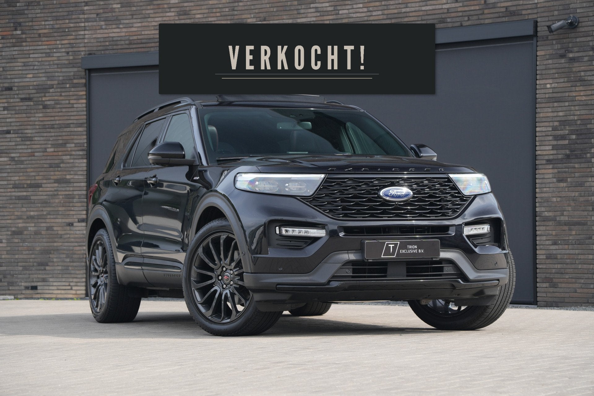 Ford Explorer 3.0 V6 EcoBoost PHEV ST-Line 7 Zits | Pano | T, Automaat, 2441 kg, Zwart, Bedrijf