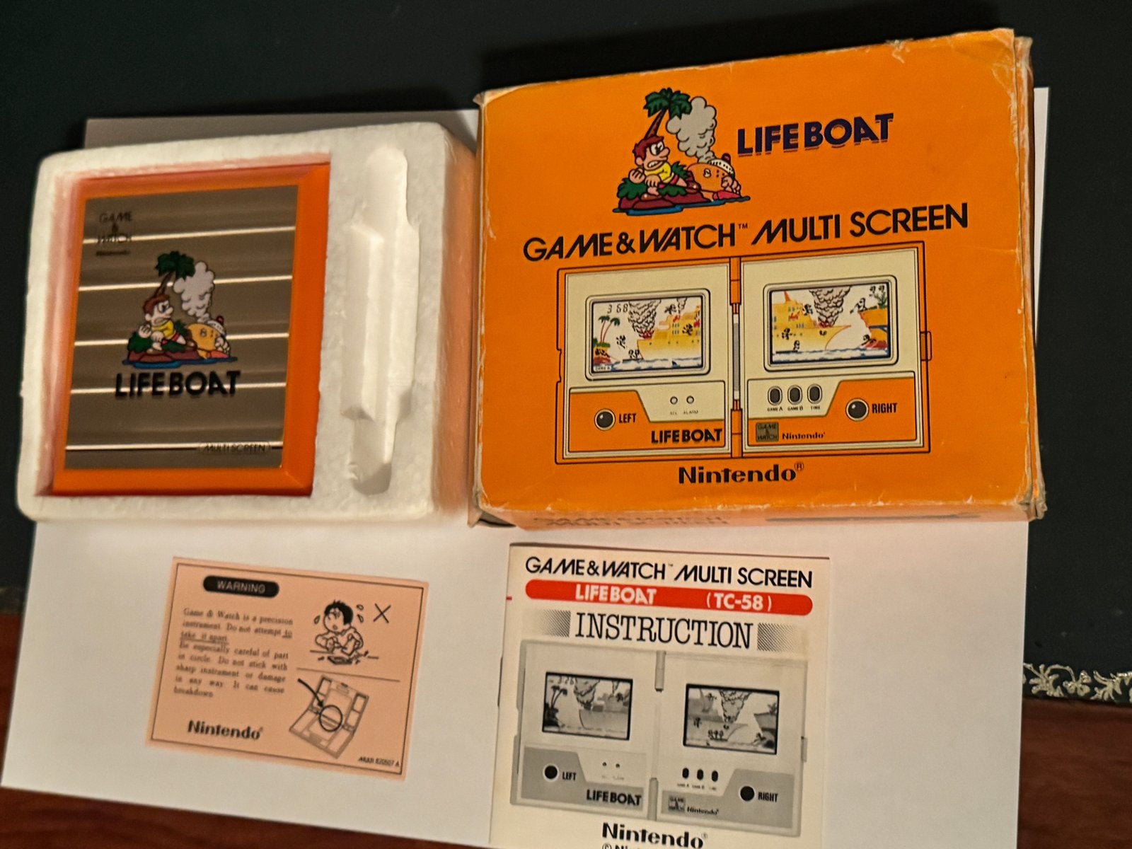 Nintendo Game & Watch Multi Screen Lifeboat (TC-58), Ophalen of Verzenden, Zo goed als nieuw, Overige modellen