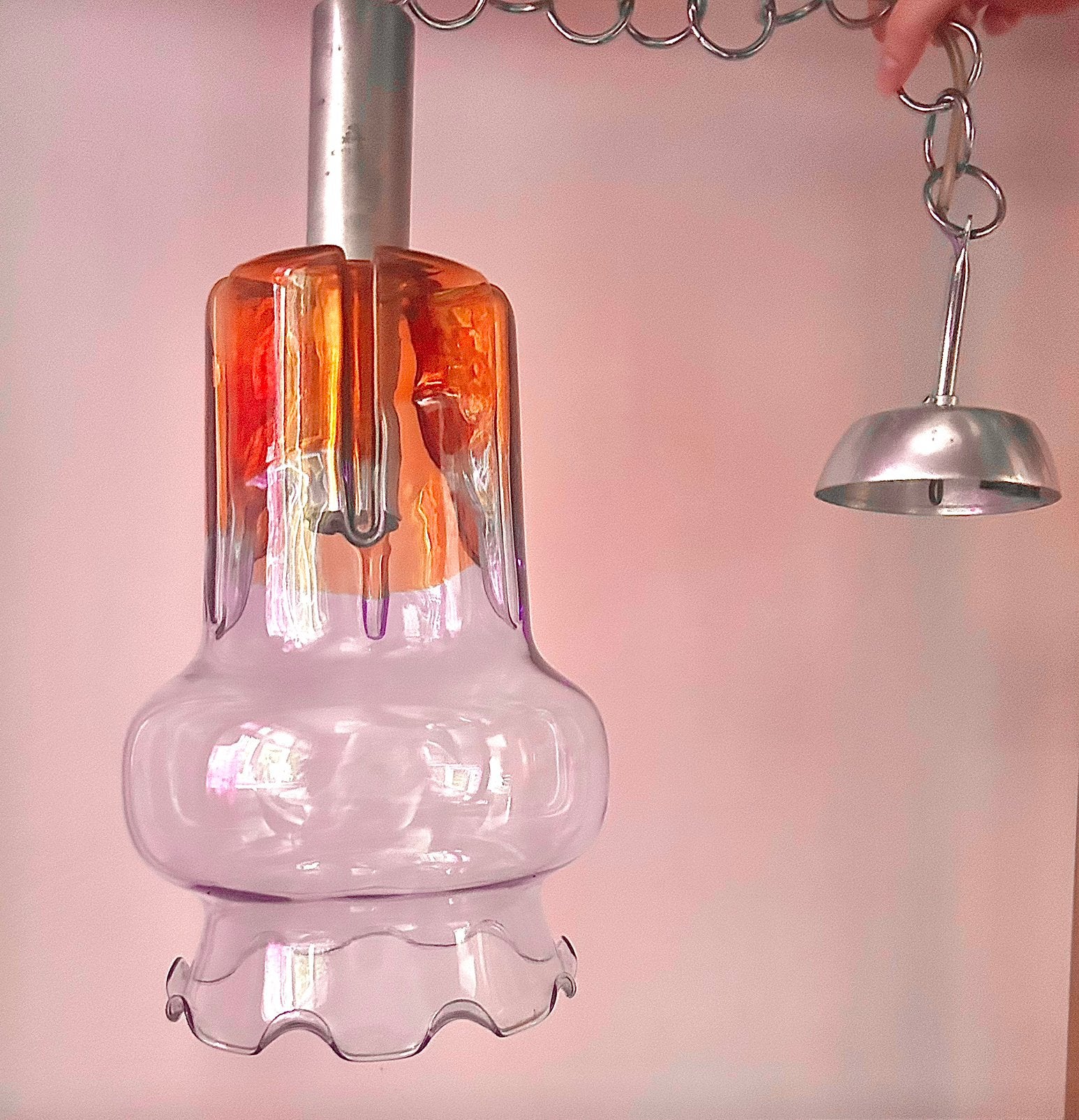Vintage Murano hanglamp, Ophalen of Verzenden, Gebruikt
