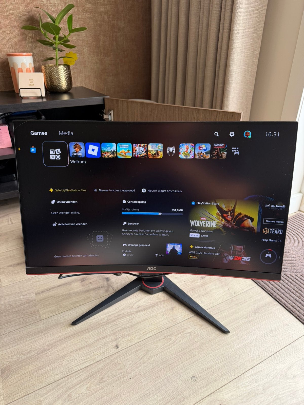 AOC C27G1 – 27” Curved Gaming Monitor – 144 Hz, Computers en Software, 101 t/m 150 Hz, Curved, Full HD, Ophalen