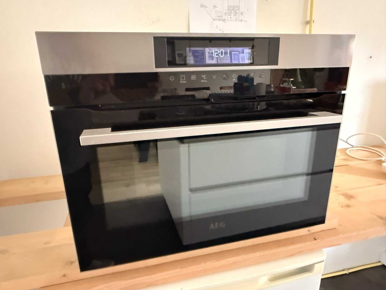 AEG SET: Oven & Combi oven/magnetron, Witgoed en Apparatuur, Ovens, Ophalen, 45 tot 50 cm, Inbouw, 45 tot 60 cm