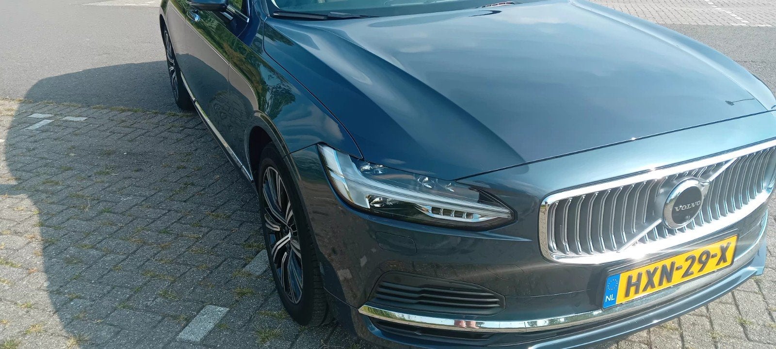 Volvo V90 T6 350pk Plug-in Hybrid Aut AWD 2022 Blauw, Automaat, V90, 1969 cc, Blauw