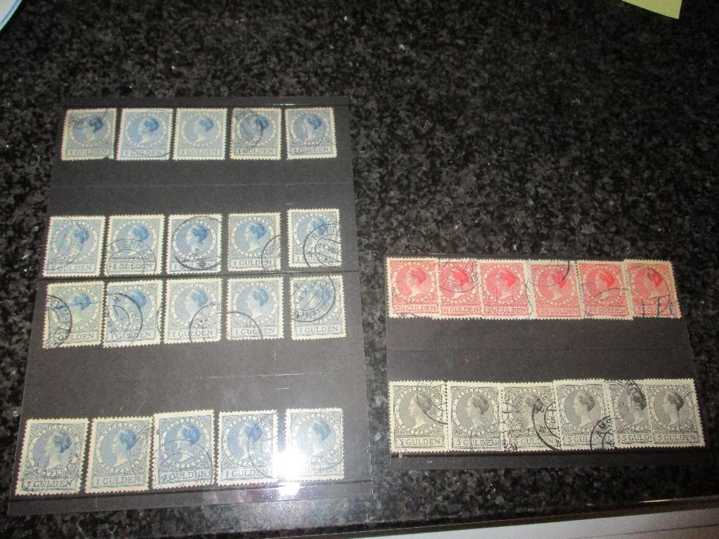 postzegels Nederland Wilhelmina NVPH 163 tm NVPH 165 fraai, Postzegels en Munten, Postzegels | Nederland, Ophalen of Verzenden