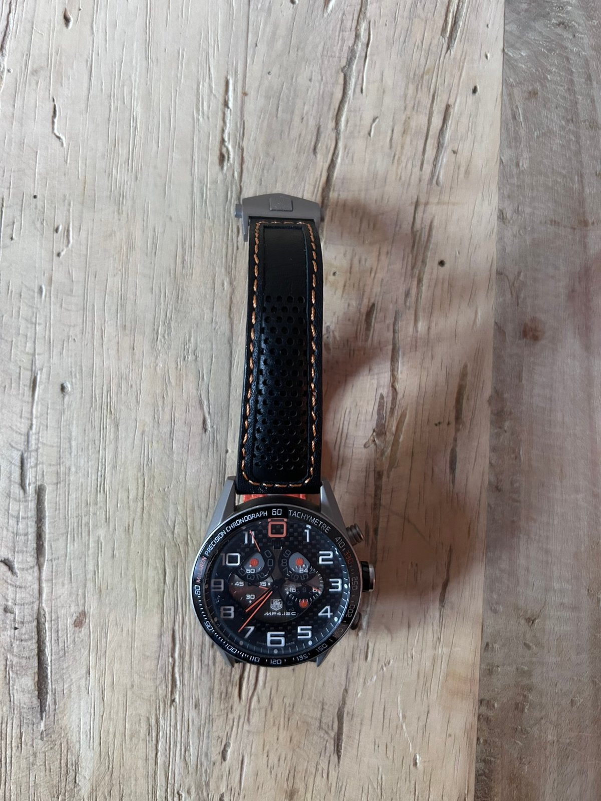 Tag Heuer “Maclaren race”, Quarts, Verzenden, Zo goed als nieuw, Staal, TAG Heuer