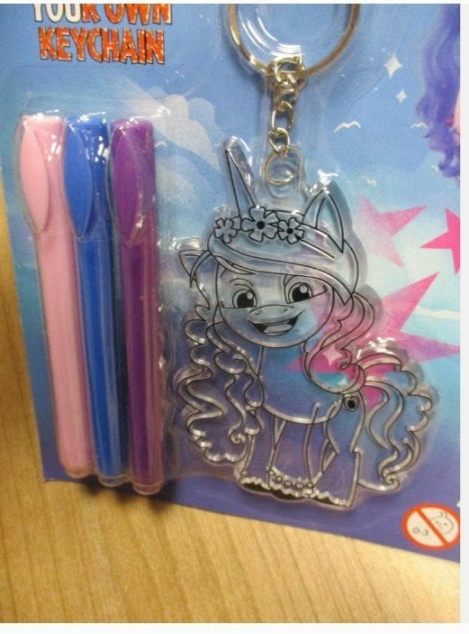 MY LITTLE PONY COLOR YOUR OWN KEYCHAIN NIEUW, Verzamelen, Speelgoed, Verzenden, Nieuw