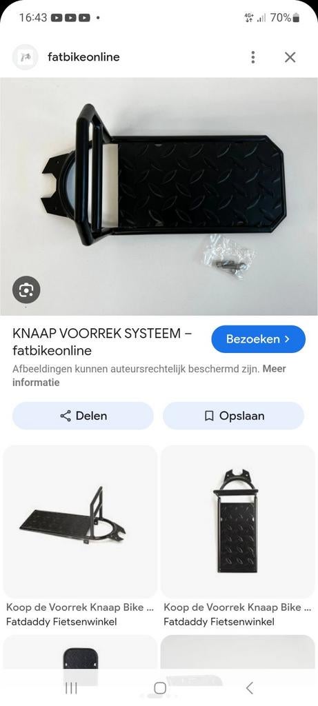 KNAAP Voorrek Systeem - Fatbike Online, Ophalen, Gebruikt