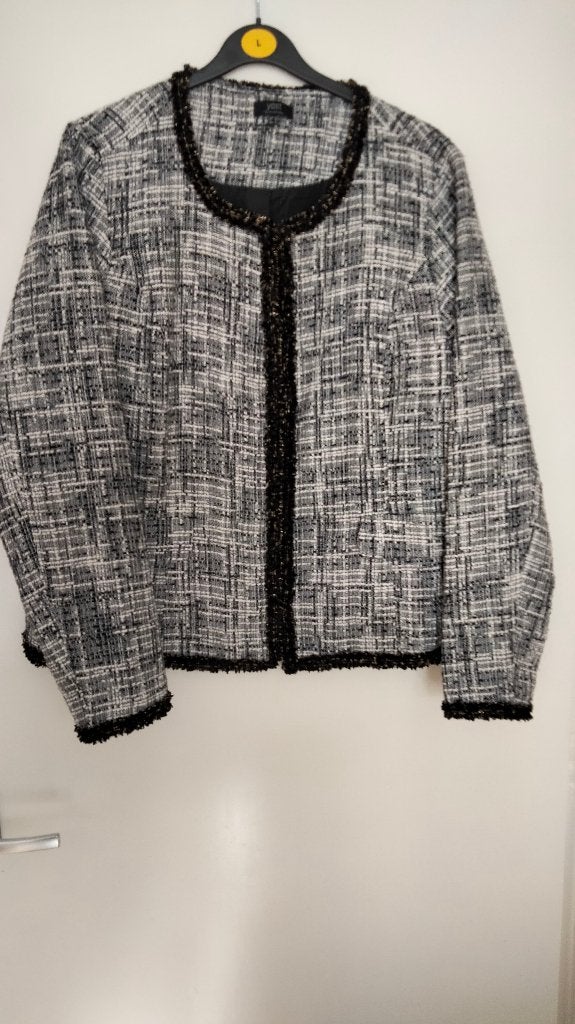 ZGAN blazer Yest 46 zwartwit, Kleding | Dames, Meerkleurig, Maat 46/48 (XL) of groter, Ophalen of Verzenden, Zo goed als nieuw