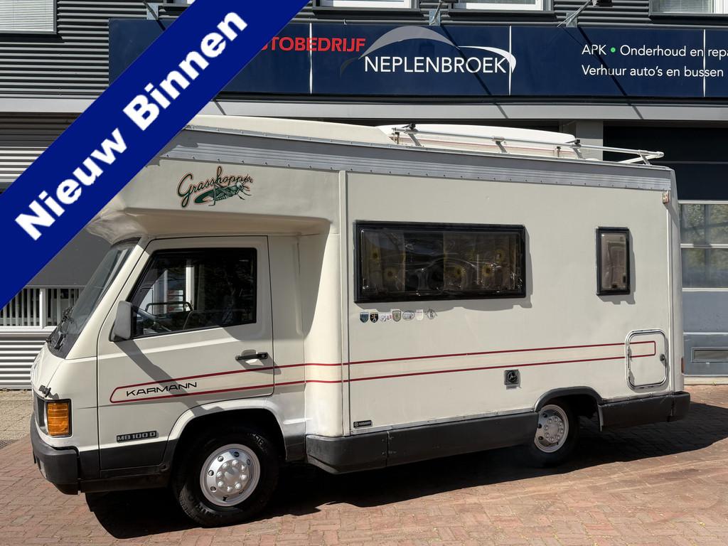 Mercedes-Benz MB 100 D-L Karmann Nwe apk 05-2028 Bj 1988 Vak, Caravans en Kamperen, Campers, Ringverwarming, Reservewiel, Mercedes-Benz