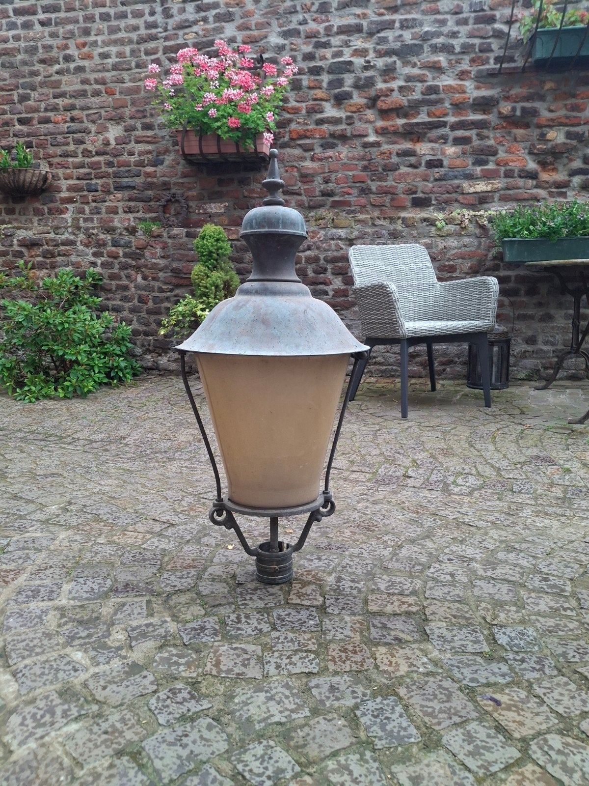 Brocante lantaarn, lamp, Ophalen