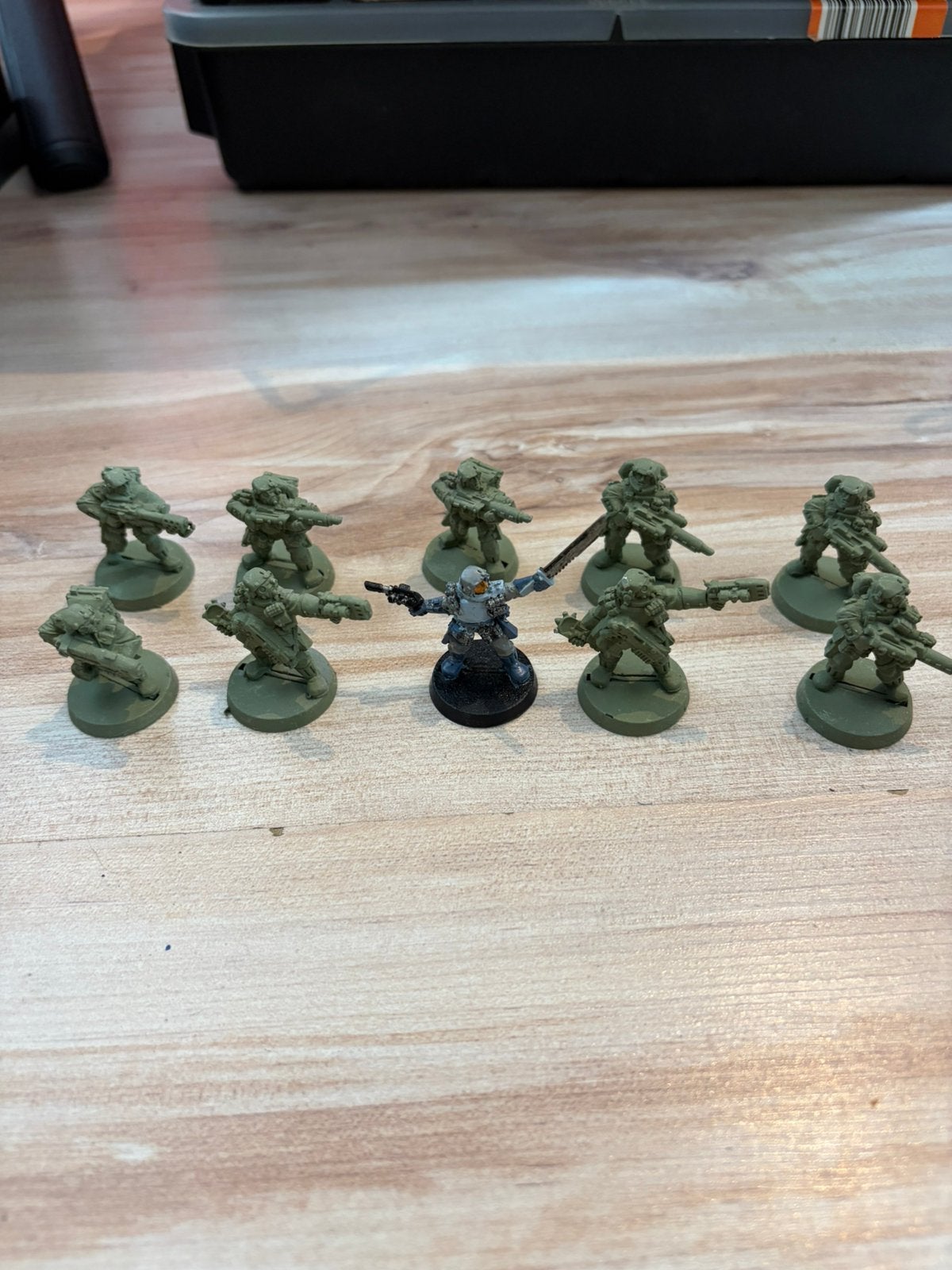 Warhammer 40k astra militarum old metal stormtroopers, Figuurtje(s), Ophalen of Verzenden, Geverfd, Warhammer 40000