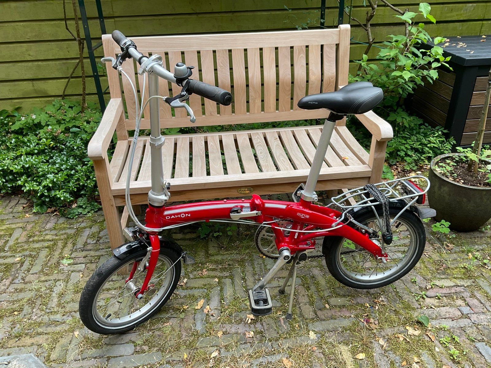 vouwfiets, Fietsen en Brommers, Fietsen | Vouwfietsen, Ophalen, Gebruikt, Velgrem, 16 tot 18 inch