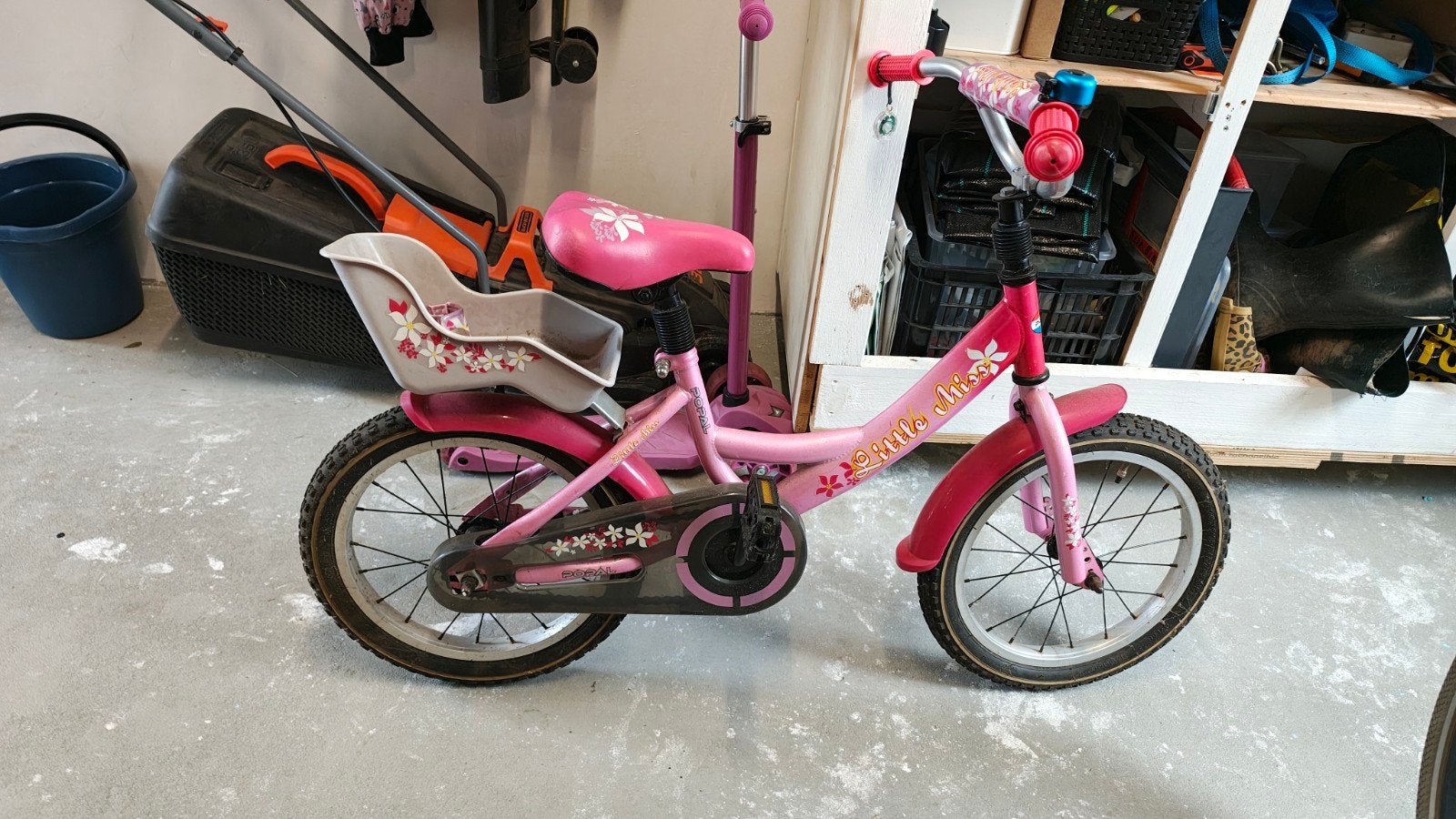 Little Miss 16P Popal meisjesfiets Roze 16 inch, Fietsen en Brommers, Fietsen | Kinderfietsjes, Ophalen, Velgrem, Popal, 16 tot 20 inch