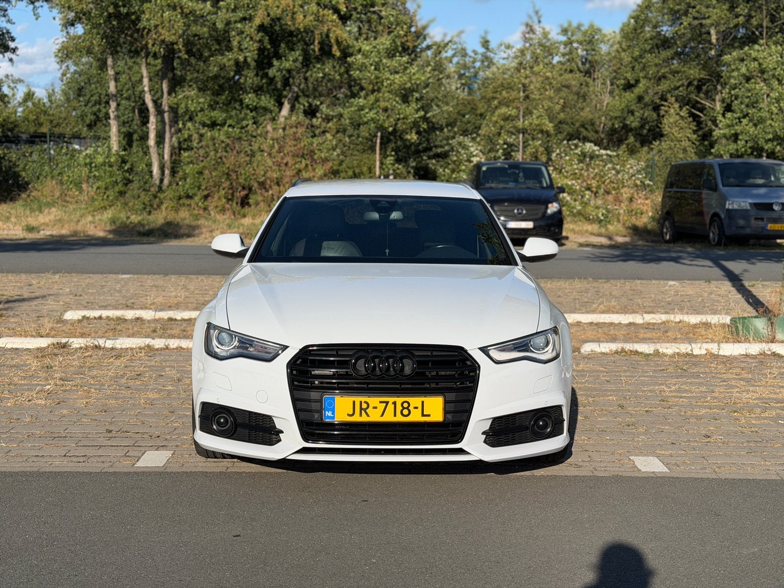 Audi A6 2.0 TFSI Avant Quattro 2016, Auto's, Automaat, Zwart, Alcantara, Wit