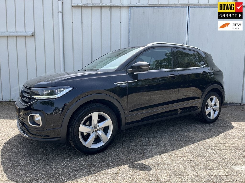 Volkswagen T-Cross 1.5 TSI DSG Automaat 2x R-Line bj2023, Auto's, Volkswagen, Zwart, 4 cilinders, 150 pk, Zwart