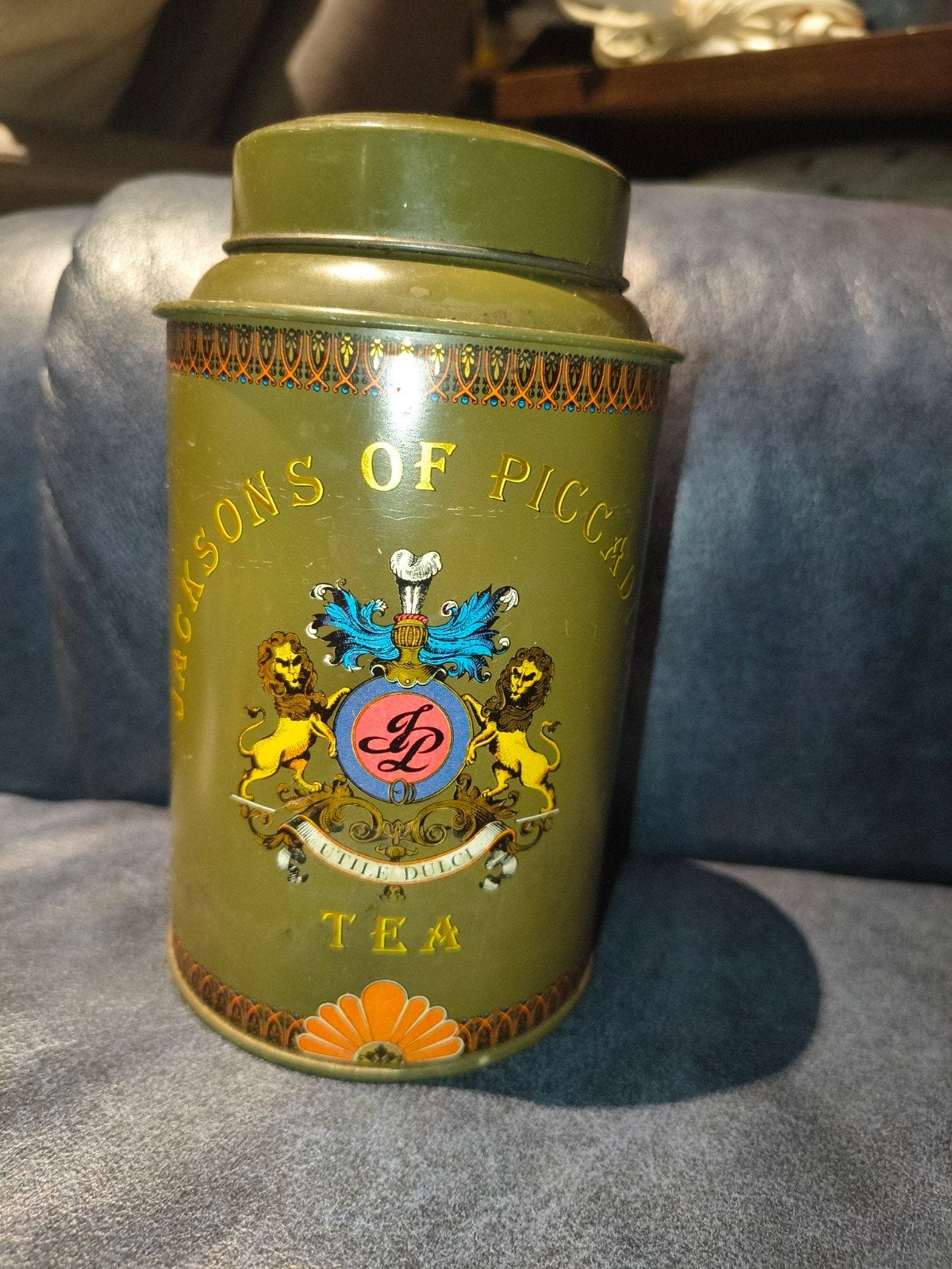 Vintage Jackson's of Piccadilly theebus met gebruikerssporen, Verzamelen, Ophalen of Verzenden