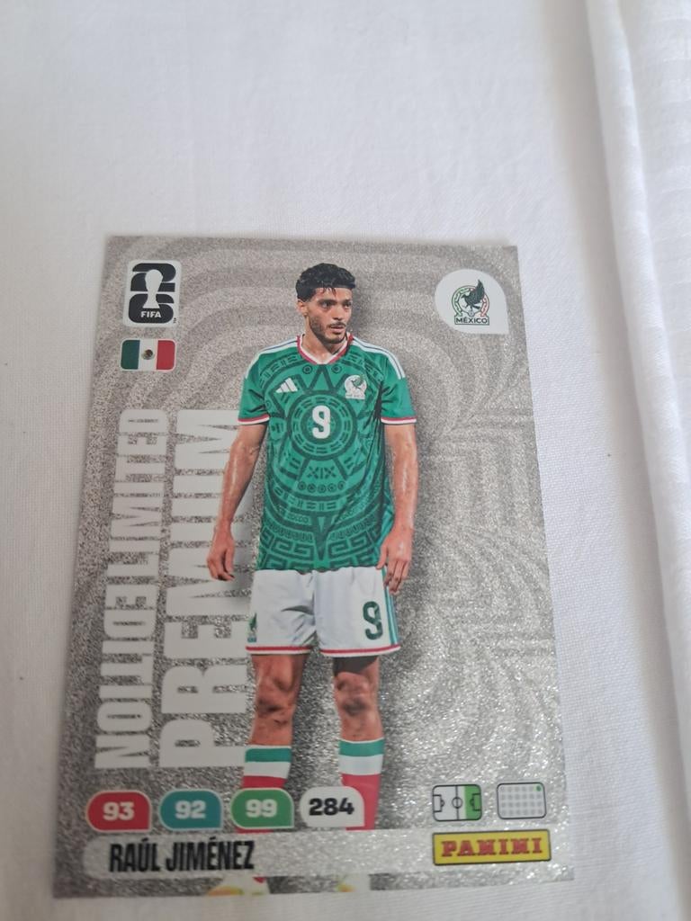 FIFA WORLD CUP 2026. Limited Edition. Raul Jimenez. Premium., Ophalen of Verzenden, Nieuw, Plaatje