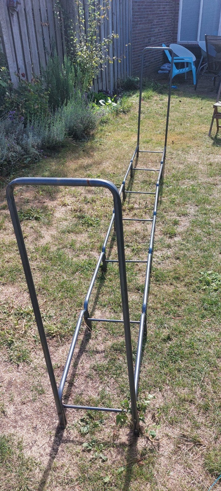 metalen houtopslag rek 340 x35x120, Ophalen
