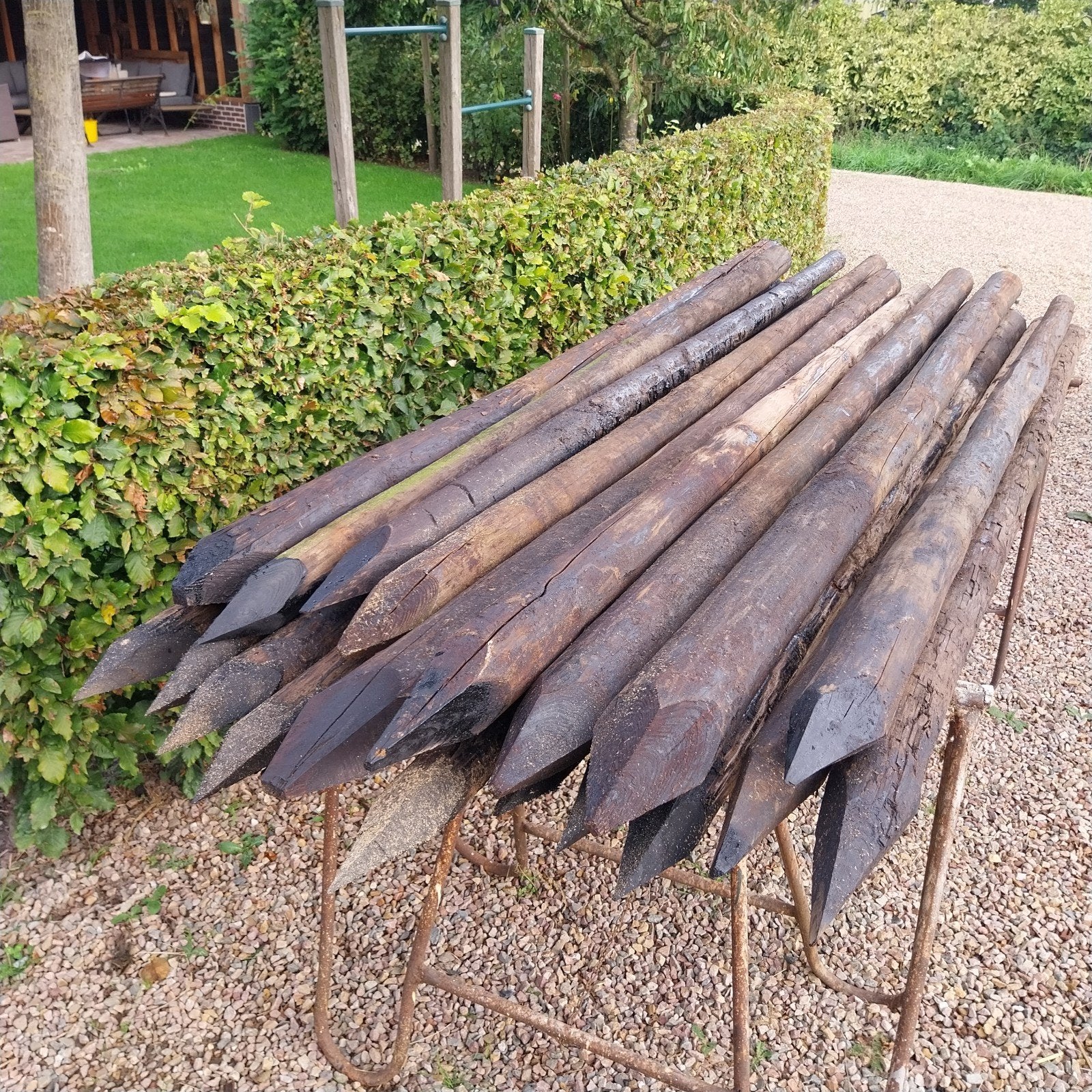 boompalen 250 lang dik 8-10 cm, Ophalen, 250 cm of meer, Palen
