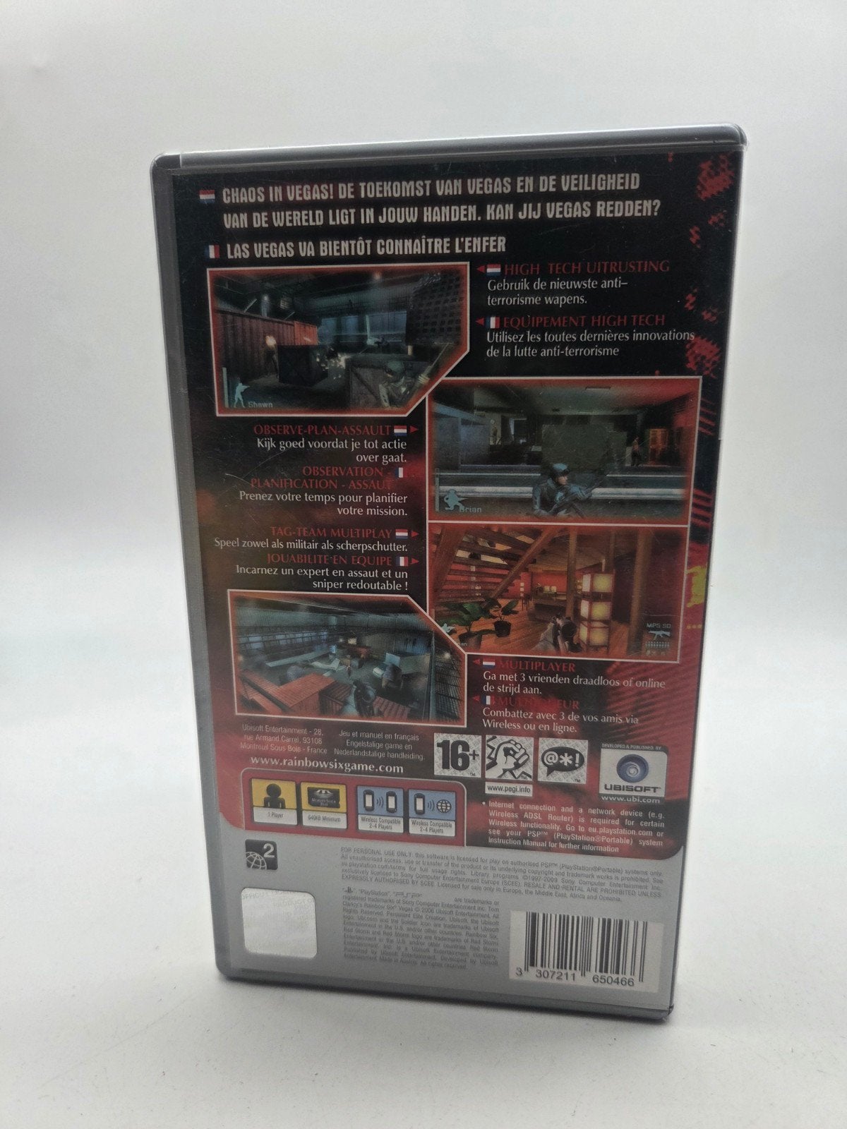 Tom Clancy's Rainbow Six Vegas - PSP Platinum, Online, Shooter, 1 speler, Ubisoft Entertainment S.A.