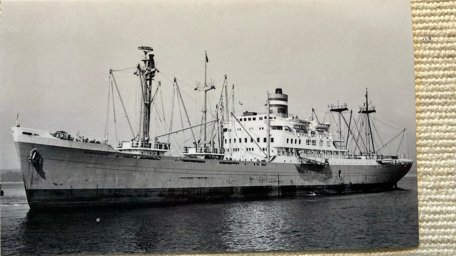 DINTELDYK   1957  HAL  Holland Amerika lijn, Verzamelen, Ophalen of Verzenden, Zo goed als nieuw, Kaart, Foto of Prent