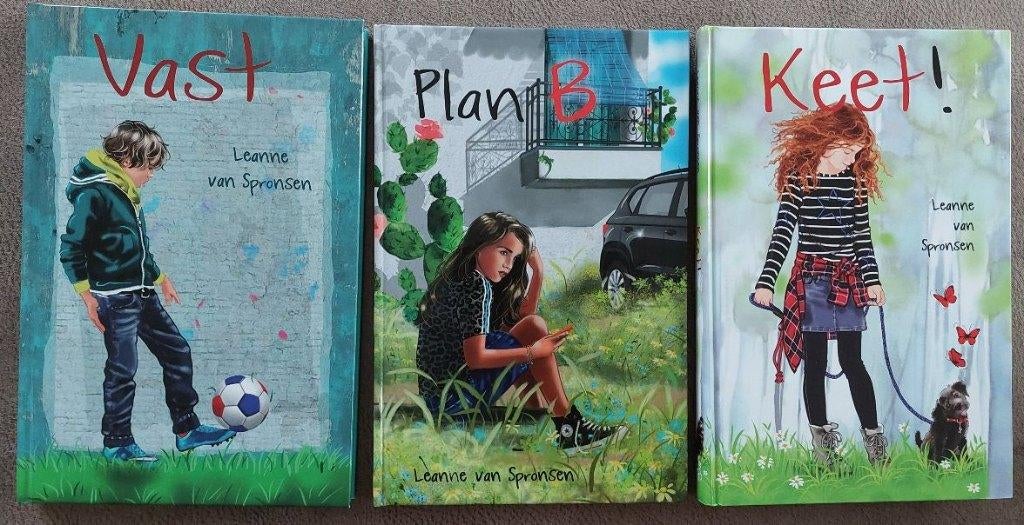 Leanne van Spronsen: 'Vast' , 'Plan B' , 'Keet!', Boeken, Ophalen of Verzenden, Zo goed als nieuw