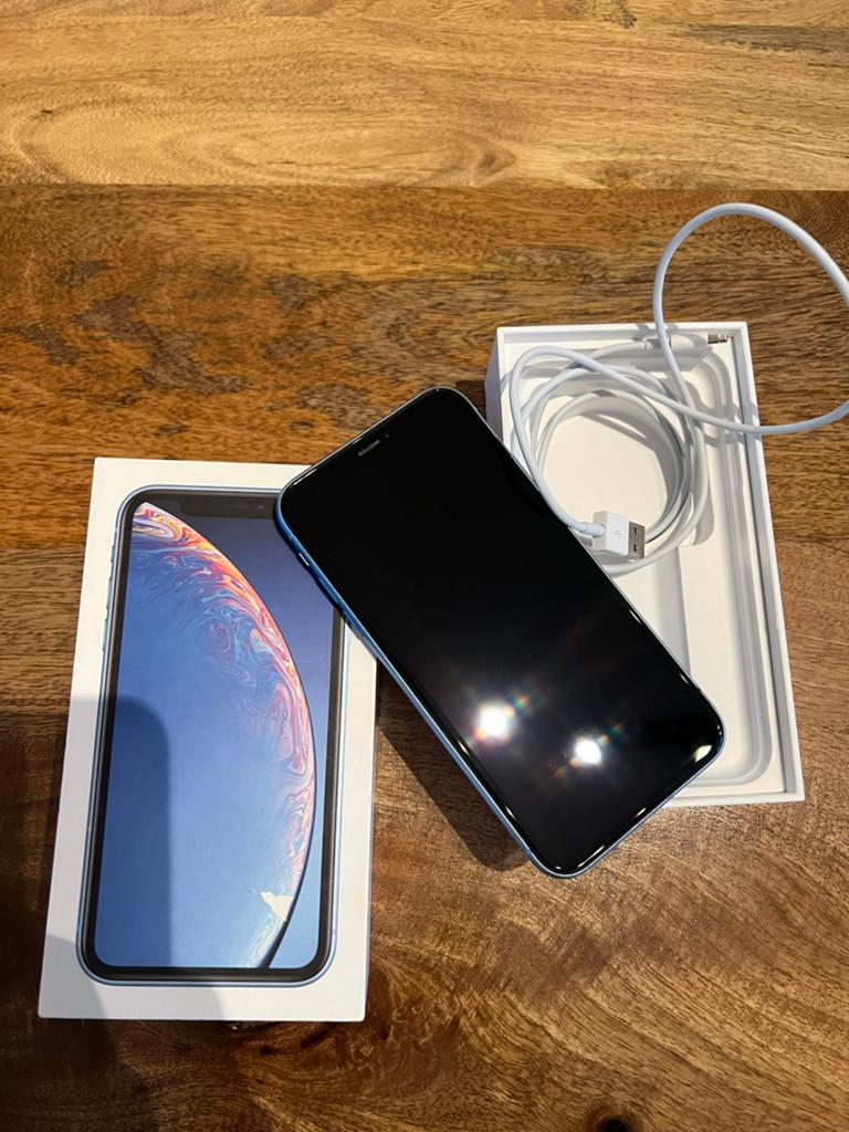 Iphone XR Blauw, Telecommunicatie, Mobiele telefoons | Apple iPhone, 86 %, Blauw, IPhone XR, Ophalen of Verzenden