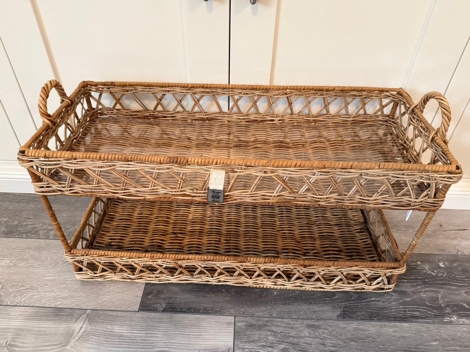 Riviera Maison dienblad, Gevlochten, Ophalen of Verzenden, Zo goed als nieuw, Rechthoekig