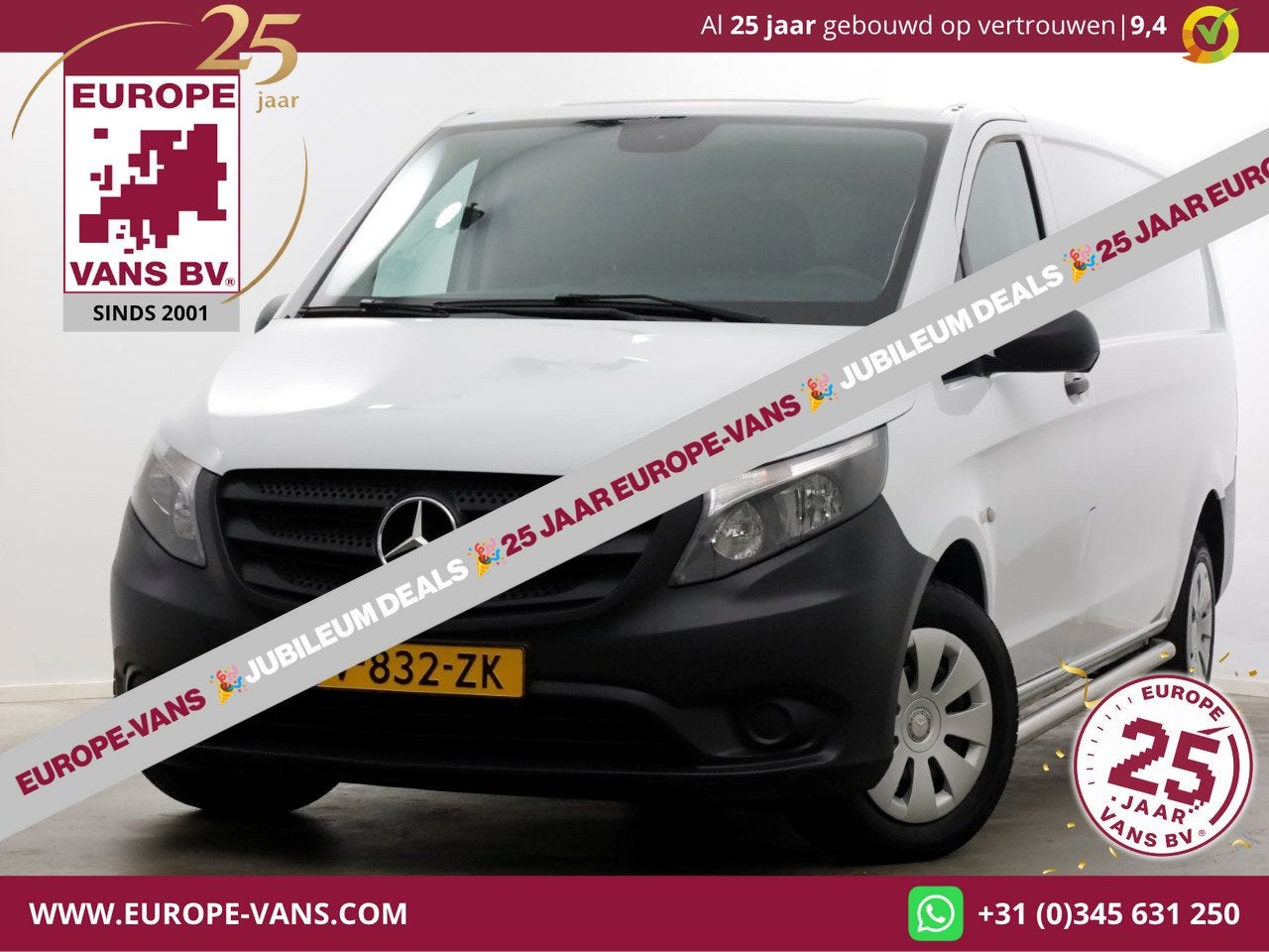 Mercedes-Benz Vito 111 CDI 115pk E6 XL Extra Lang Airco/Came, Auto's, Voorwielaandrijving, 1780 kg, Gebruikt, Euro 6