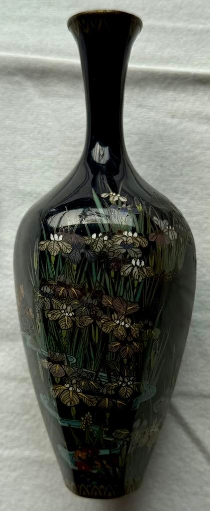 Mooi  Japanse cloisonné vaasje 15.5 cm, Ophalen of Verzenden
