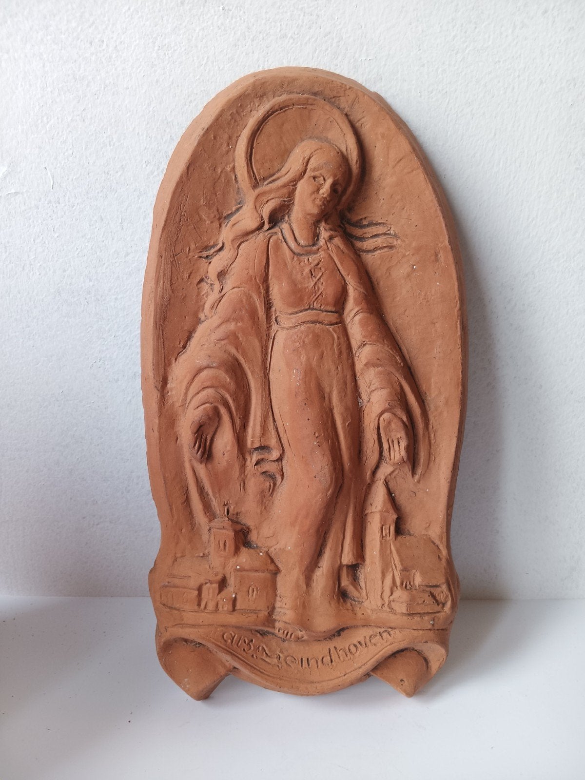 Klei plaquette van de ARS kerk, Eindhoven, Antiek en Kunst, Ophalen of Verzenden