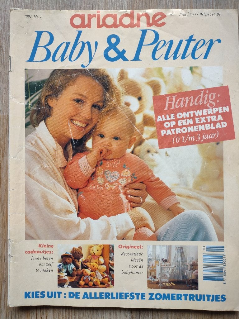 Ariadne baby en peuter 1991 nr 1, Ophalen of Verzenden, Gebruikt, Breien of Haken, Patroon of Boek