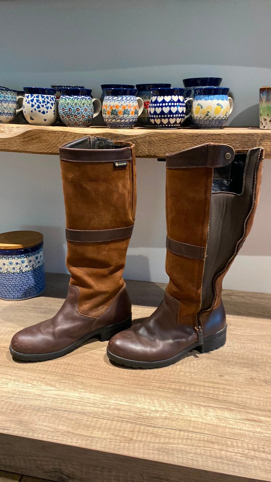 Dubarry Sligo Walnut laarzen, Kleding | Dames, Hoge laarzen, Bruin, Ophalen of Verzenden, Zo goed als nieuw