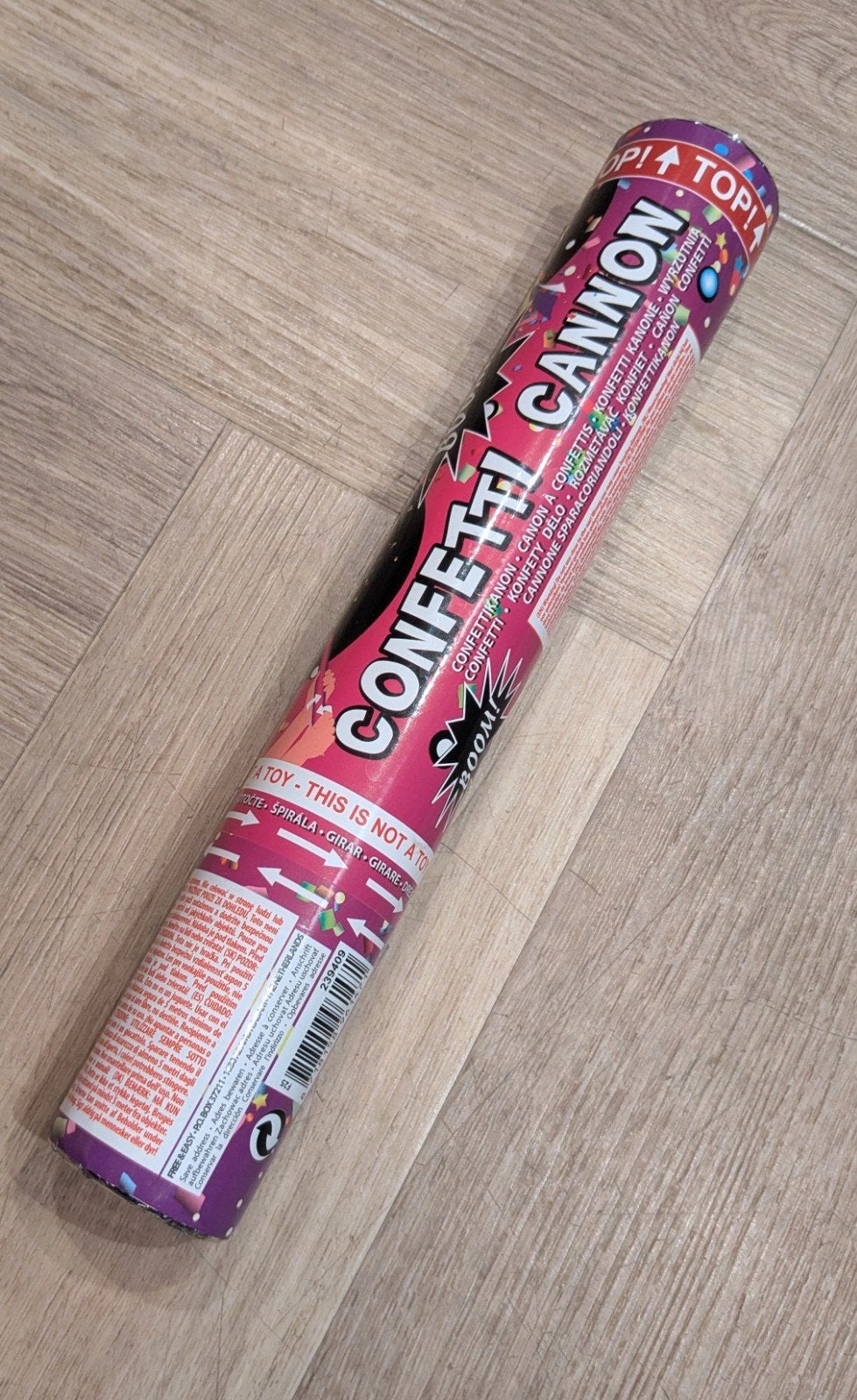 confetti kanon, Ophalen of Verzenden, Nieuw, Stick