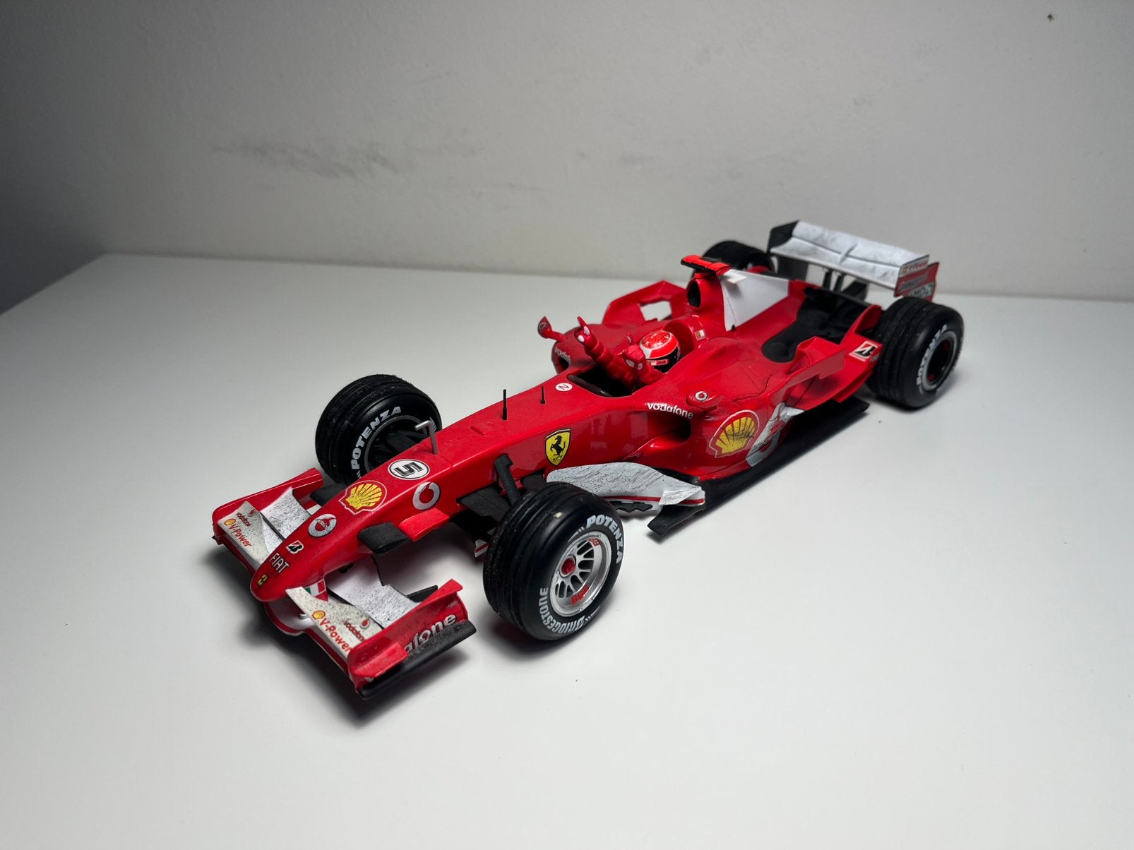 Hot Wheels - Ferrari 248 F1 Schumacher - Schaal 1:18, Ophalen of Verzenden, Zo goed als nieuw, Auto, Hot Wheels