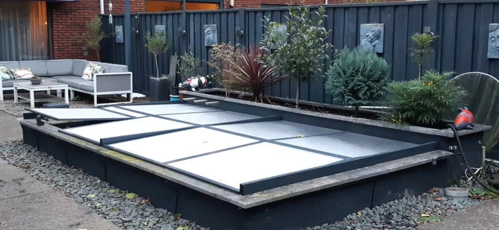 aluminium vijver overkapping 4.50x2.50, Tuin en Terras, Vijvers, Ophalen, Gebruikt