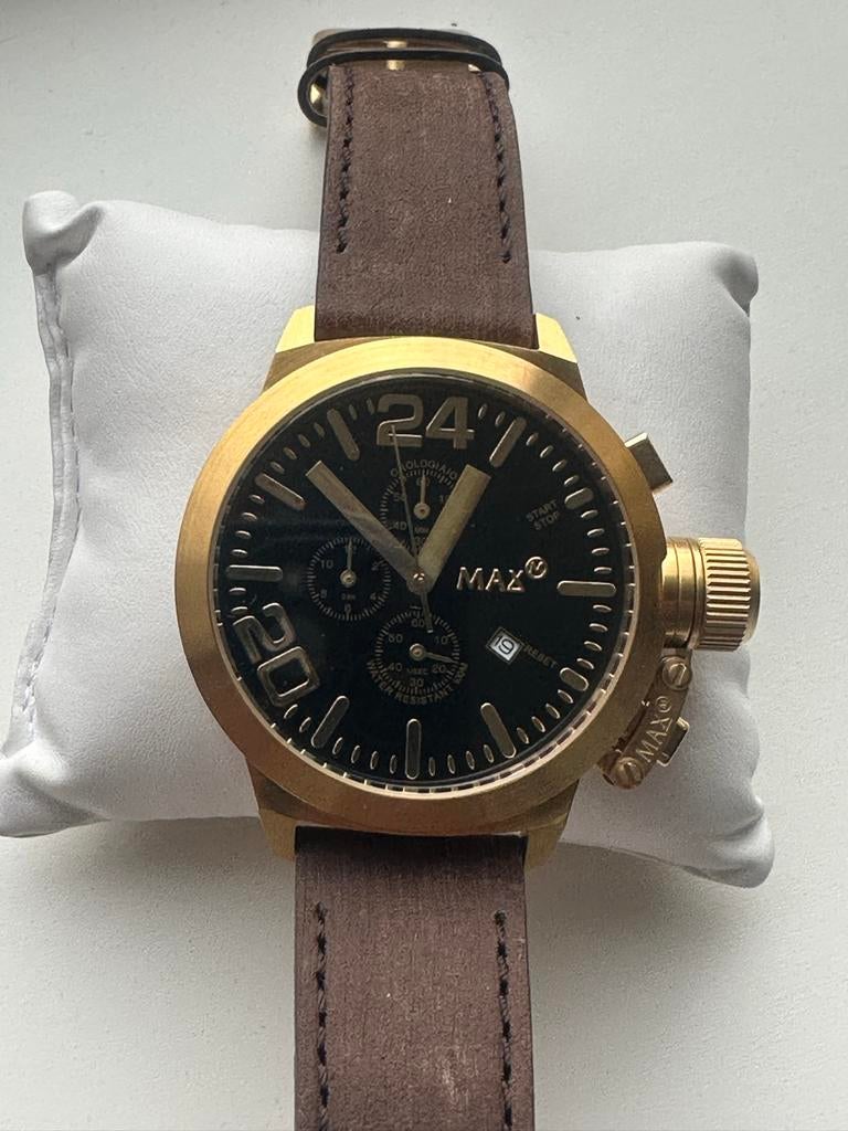Max chrono horloge, Sieraden, Tassen en Uiterlijk, Horloges | Heren, Overige merken, Staal, Polshorloge, Ophalen of Verzenden